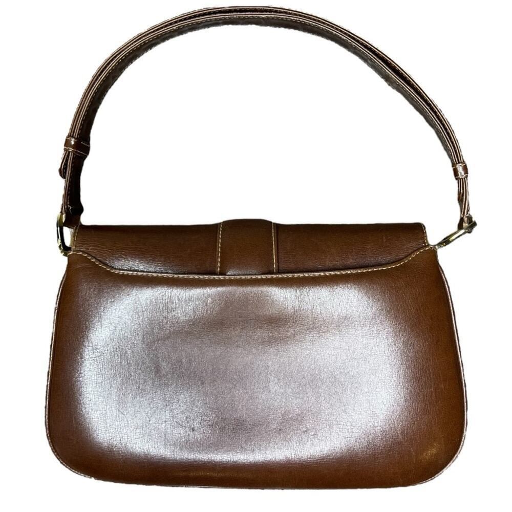 Gucci Horse-Bit Brown Smooth Calfskin Leather Vintage Shoulder Bag - Picture 2 of 15